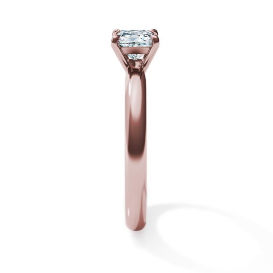 プリンセスカットダイヤモンドの婚約指輪, More Image 1