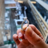 プリンセスカットダイヤモンドの婚約指輪, 画像 6