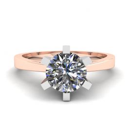 婚約用ダイヤモンド リング (18K ローズゴールド)