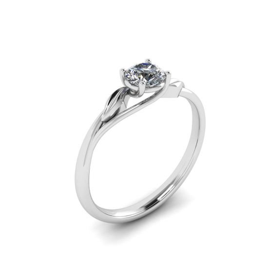 自然をインスピレーションにしたダイヤモンドの婚約指輪,  画像を拡大する 4