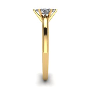 6プロング マーキス ダイヤモンド リング (18K イエロー ゴールド) - 写真 2